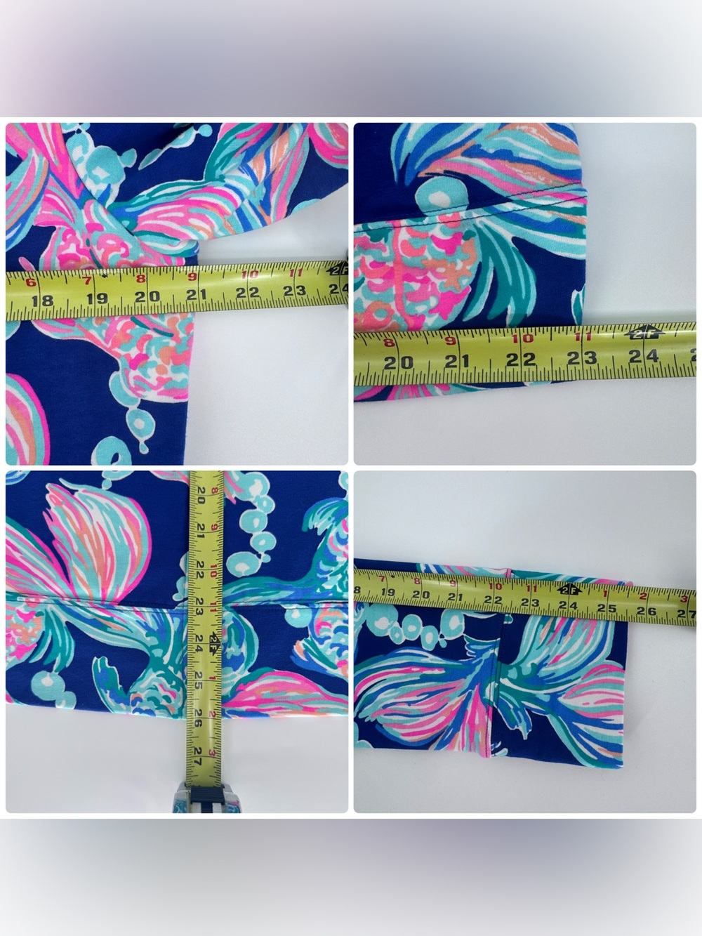 Lilly Pulitzer Full Zip Jacket XL Bright Colorful Koi Fish Print Vacation Summer - Picture 16 of 16